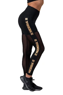 Leggings pour femme Nebbia Intense Gold Mesh leggings 829 black
