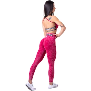 Leggings pour femme Nebbia NEBBIA x OLYMPIA Washed High Waisted Leggings LEGACY 777 red XS