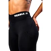 Leggings pour femme Nebbia STRONG BEAUTY V-Cut Lace-Up Sculpting Leggings OWN YOUR POWER 426 black