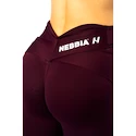 Leggings pour femme Nebbia STRONG BEAUTY V-shaping Belt Leggings 425 dark red