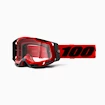 Lunettes de ski alpin 100%  Racecraft 2 Goggle Red - Clear Lens