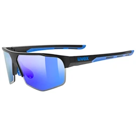 Lunettes de sport Uvex Axos Set Black Matt/Mir.Blue (S5330812416)