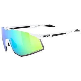 Lunettes de sport Uvex Pace Perform S Cv White Matt/Mir. Green (S5330518885)