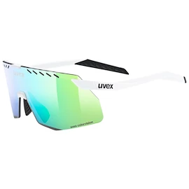 Lunettes de sport Uvex Pace Stage S Cv White Matt/Mir.Green (S5330738886)