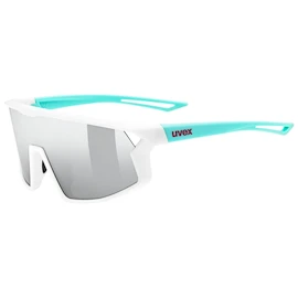 Lunettes de sport Uvex Skyryse Jr. White-Green/Mir.Silver (S5330768716)