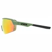 Lunettes de sport Uvex  Sportstyle 227 Olive Mat/Mirror Red (Cat. 3)