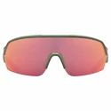 Lunettes de sport Uvex  Sportstyle 227 Olive Mat/Mirror Red (Cat. 3)