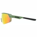 Lunettes de sport Uvex  Sportstyle 227 Olive Mat/Mirror Red (Cat. 3)