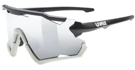 Lunettes de sport Uvex Sportstyle 228 Black Sand Mat/Mirror Silver (Cat. 2)