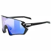 Lunettes de sport Uvex  Sportstyle 231 2.0 P Black  Mat/Mir.Blue