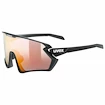 Lunettes de sport Uvex  Sportstyle 231 2.0 P Black Mat/Mir.Red