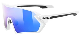 Lunettes de sport Uvex Sportstyle 231 White Mat/Mirror Blue (Cat. 2)
