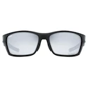 Lunettes de sport Uvex  Sportstyle 232 P Black Mat / Polavision Mirror Silver (Cat. 3)