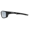 Lunettes de sport Uvex  Sportstyle 232 P Black Mat / Polavision Mirror Silver (Cat. 3)