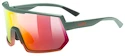 Lunettes de sport Uvex  Sportstyle 235 Moss Green Grapefruit Mat/Mirror Red (Cat. 2)