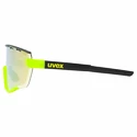 Lunettes de sport Uvex  Sportstyle 236 Set Black Lime Mat/Mirror Yellow (Cat. 2) + Clear (Cat. 0)