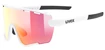 Lunettes de sport Uvex  Sportstyle 236 Small Set White Mat/Mirror Red (Cat. 2) + Clear (CAT. 0)