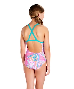 Maillot de bain pour filles Speedo  Orbit Groove Allover Thinstrap Crossback