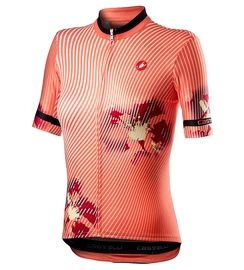 Maillot de cyclisme pour femme Castelli Primavera Jersey Peach Echo