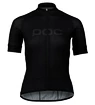 Maillot de cyclisme pour femme POC  W's Essential Road Logo Jersey Uranium Black