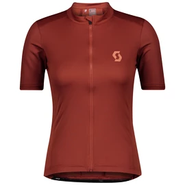 Maillot de cyclisme pour femme Scott Endurance 10 S/Sl Rust Red/Brick Red