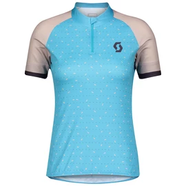 Maillot de cyclisme pour femme Scott Endurance 30 S/Sl Breeze Blue/Blush Pink