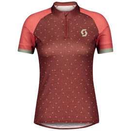 Maillot de cyclisme pour femme Scott Endurance 30 S/Sl Dark Purple/Blush Pink