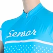 Maillot de cyclisme pour femme Sensor  Cyklo Dots Blue
