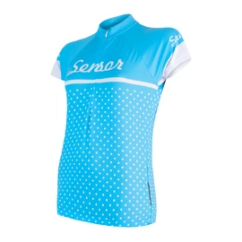 Maillot de cyclisme pour femme Sensor Cyklo Dots Blue