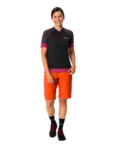 Maillot de cyclisme pour femme VAUDE  Altissimo Q-Zip Shirt Black