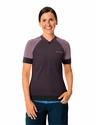 Maillot de cyclisme pour femme VAUDE  Altissimo Q-Zip Shirt Blackberry