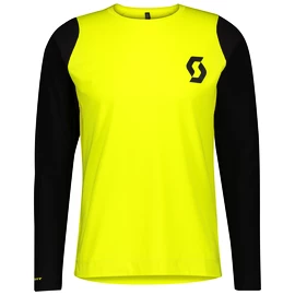 Maillot de cyclisme pour homme Scott Trail Progressive L/Sl Sulphur Yellow/Black