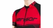 Maillot de cyclisme pour homme Sensor  Cyklo Team Up Black/Red
