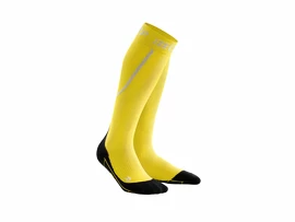 Mi-bas de compression hiver pour femme CEP Yellow/Black