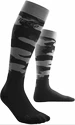 Mi-bas de compression pour femme CEP Camocloud Black/Grey