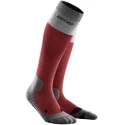 Mi-bas de compression pour femme CEP Hiking Light Merino Berry/Grey