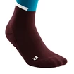 Mi-bas de compression pour homme CEP  4.0 Petrol/Dark Red