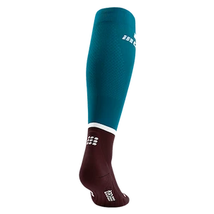 Mi-bas de compression pour homme CEP  4.0 Petrol/Dark Red