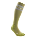 Mi-bas de compression pour homme CEP  80s Hiking Olive/Grey