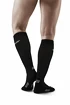 Mi-bas de compression pour homme CEP  RECOVERY Black/Black