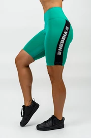 Nebbia Short de cyclisme à taille haute pour femmes ICONIC Green