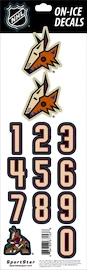 Numéros de casque Sportstape ALL IN ONE HELMET DECALS - ARIZONA COYOTES - DARK HELMET