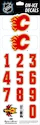 Numéros de casque Sportstape  ALL IN ONE HELMET DECALS - CALGARY FLAMES