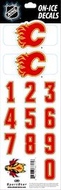 Numéros de casque Sportstape ALL IN ONE HELMET DECALS - CALGARY FLAMES