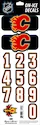 Numéros de casque Sportstape  ALL IN ONE HELMET DECALS - CALGARY FLAMES - DARK HELMET