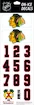 Numéros de casque Sportstape  ALL IN ONE HELMET DECALS - CHICAGO BLACKHAWKS