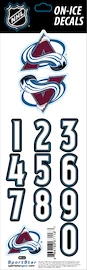 Numéros de casque Sportstape ALL IN ONE HELMET DECALS - COLORADO AVALANCHE - DARK HELMET