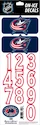 Numéros de casque Sportstape  ALL IN ONE HELMET DECALS - COLUMBUS BLUE JACKETS - DARK HELMET