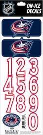 Numéros de casque Sportstape ALL IN ONE HELMET DECALS - COLUMBUS BLUE JACKETS - DARK HELMET