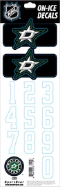 Numéros de casque Sportstape ALL IN ONE HELMET DECALS - DALLAS STARS - DARK HELMET 2010